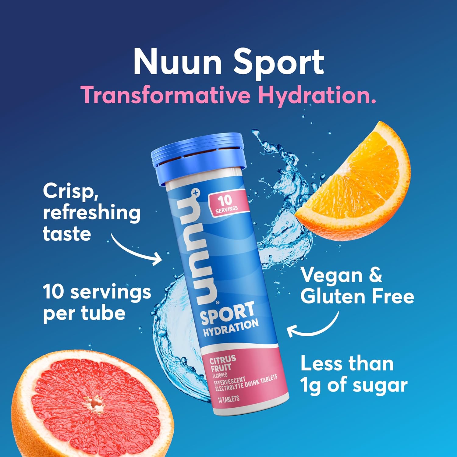 Nuun Sport Electrolyte Tablets Mixed Flavor, GF & Vegan, 4 Pack | 40 Servings with Magnesium, Calcium, Potassium, Chloride & Sodium, Gluten Free & Vegan - Image 2